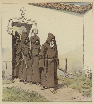 Francia podía y debía tener algunos hospicios de locos llamados trapenses de after Louis Charles Bombled