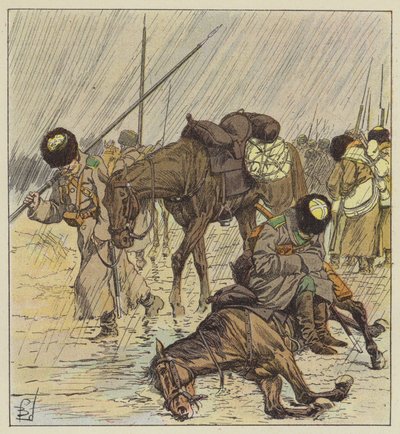 La lluvia de after Louis Charles Bombled