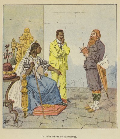 La reina Ravanalo entrevistada de after Louis Charles Bombled