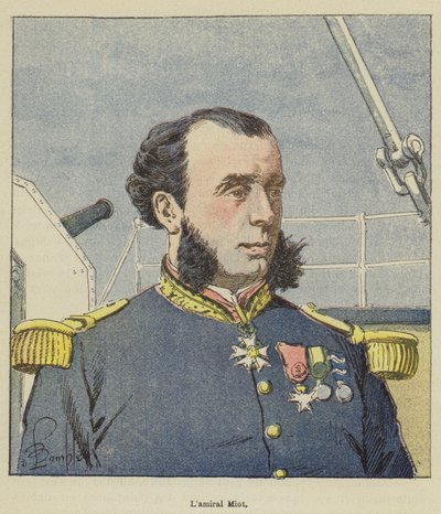 El almirante Miot de after Louis Charles Bombled
