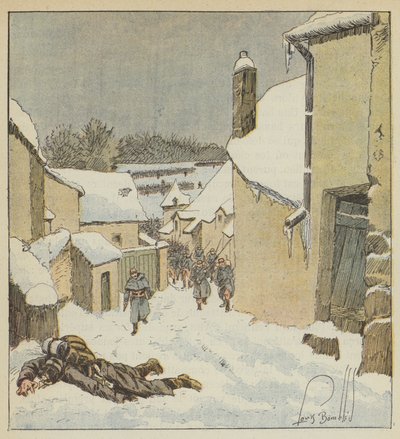 El 59º de marcha y los móviles de Indre-et-Loire retoman Baulle del enemigo de after Louis Charles Bombled