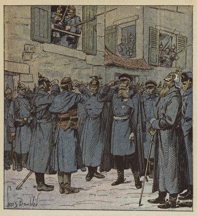 El capitán Pendezec y el general Treskow de after Louis Charles Bombled
