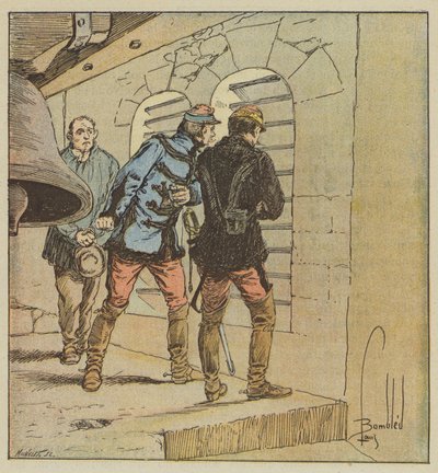 El general Chanzy en el campanario de Terminiers de after Louis Charles Bombled