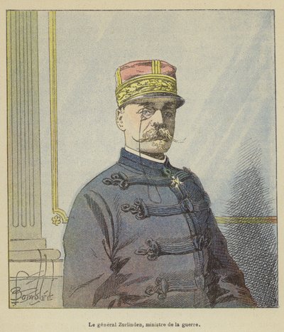 El general Zurlinden, ministro de la guerra de after Louis Charles Bombled