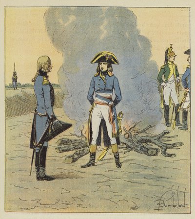 El joven general al verlo oficial de ingenieros, le dio una comisión relativa al oficio de after Louis Charles Bombled