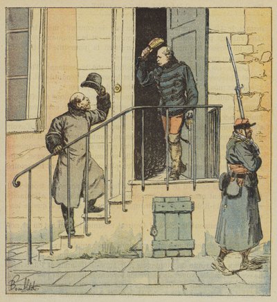 El príncipe de Joinville y el general des Pallieres de after Louis Charles Bombled