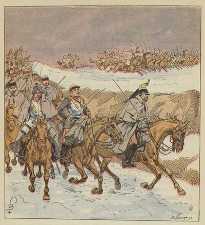 Los árabes del coronel Goursaud liberan, con una carga brillante, al 3º de coraceros de after Louis Charles Bombled