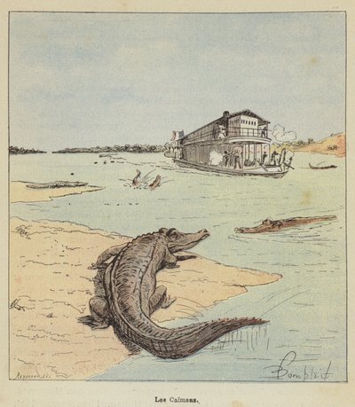 Los caimanes de after Louis Charles Bombled