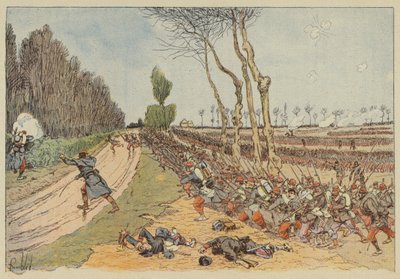 Los franceses toman el parque de Coulmiers de after Louis Charles Bombled