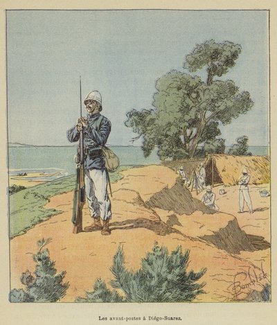 Los puestos avanzados en Diego-Suarez de after Louis Charles Bombled