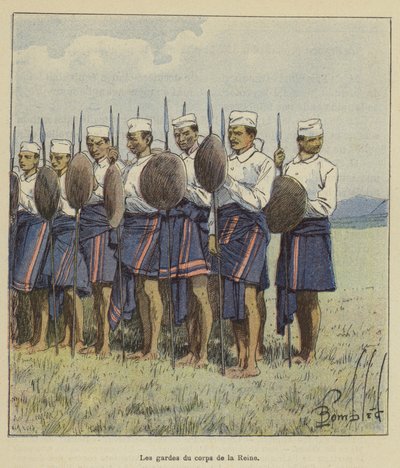 Los guardias del cuerpo de la Reina de after Louis Charles Bombled