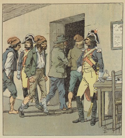 Las prisiones se llenaron de sans-culottes y de todo lo más impuro de la sociedad de after Louis Charles Bombled