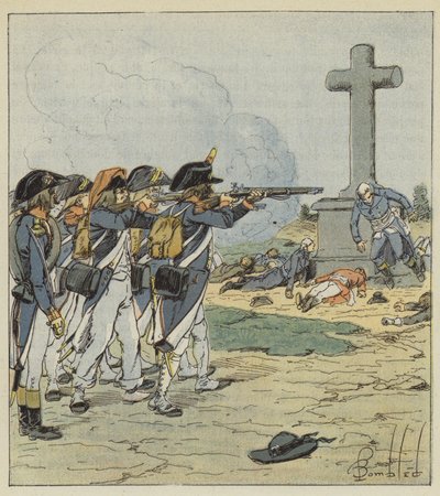 Las tres cuartas partes de la nobleza francesa fueron así destruidas de after Louis Charles Bombled