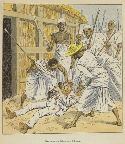 Masacre del reverendo Johnson de after Louis Charles Bombled
