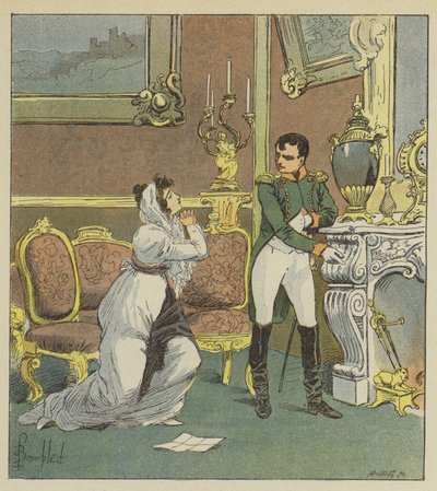 Napoleón y la Sra. Hatzfeld de after Louis Charles Bombled
