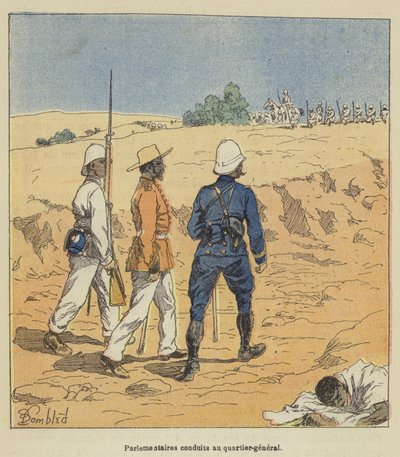 Parlamentarios conducidos al cuartel general de after Louis Charles Bombled
