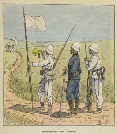 Parlamentarios frente a Farafate de after Louis Charles Bombled