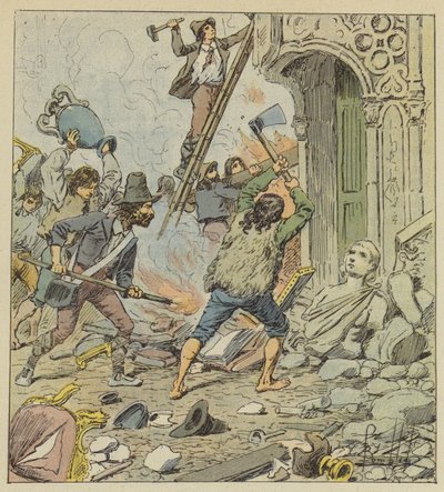 Saqueo de Roma de after Louis Charles Bombled