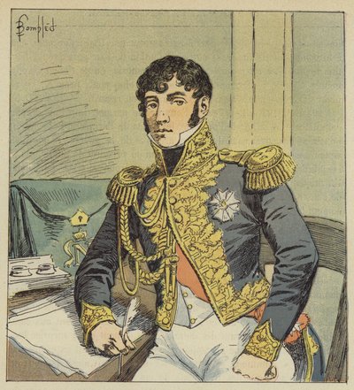 Retrato del conde de Montholon, albacea testamentario de Napoleón de after Louis Charles Bombled