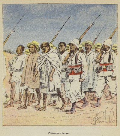 Prisioneros hovas de after Louis Charles Bombled