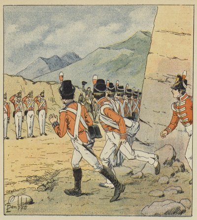 ¡Qué soldado europeo, decía el Emperador, no se conmueve a mi llegada! de after Louis Charles Bombled