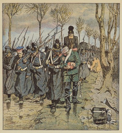 Retirada de los alemanes de after Louis Charles Bombled