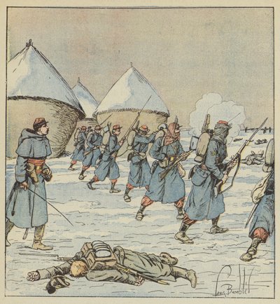 Tiradores del 34º de marcha de after Louis Charles Bombled