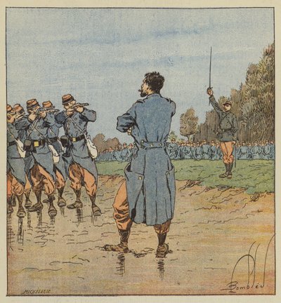 Una ejecución en el 17º cuerpo de after Louis Charles Bombled