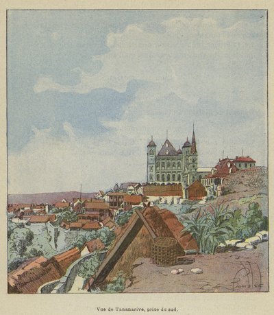 Vista de Tananarive, tomada desde el sur de after Louis Charles Bombled