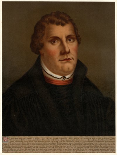 Martín Lutero de after Lucas Cranach the Elder