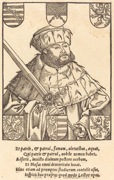 Juan Federico el Magnánimo, en Vestiduras Electorales (derecha) de after Lucas Cranach the Younger