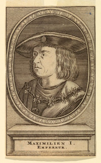 Retrato de Maximiliano I (1459-1519) de after Lucas van Leyden