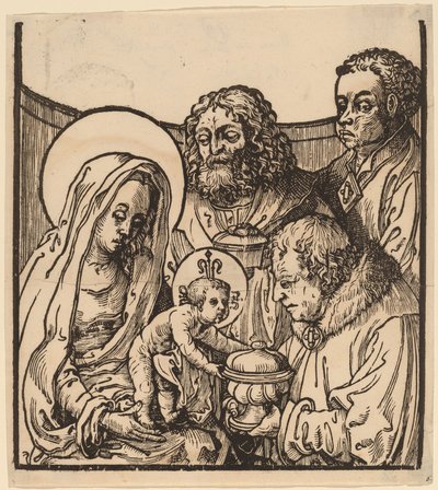 La adoración de los magos de after Lucas van Leyden
