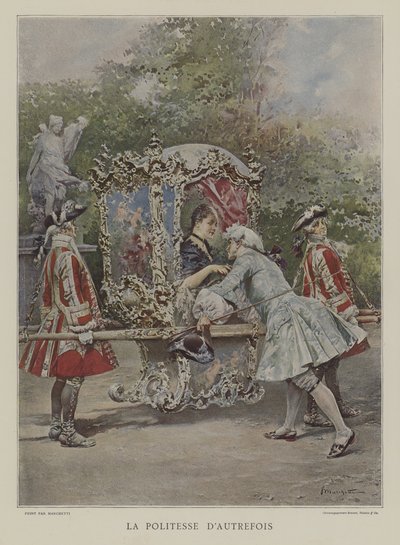 La Cortesía de Antaño de after Ludovico Marchetti