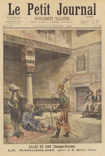 Le Narghileh (El Narguile) de after Maurice Henri Orange