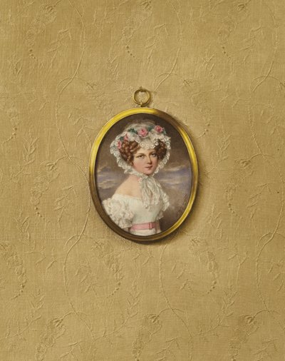 Retrato de una joven vienesa de after Moritz Michael Daffinger