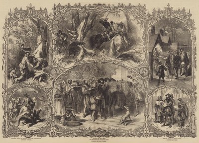 Navidad en los tiempos antiguos de after Myles Birket Foster