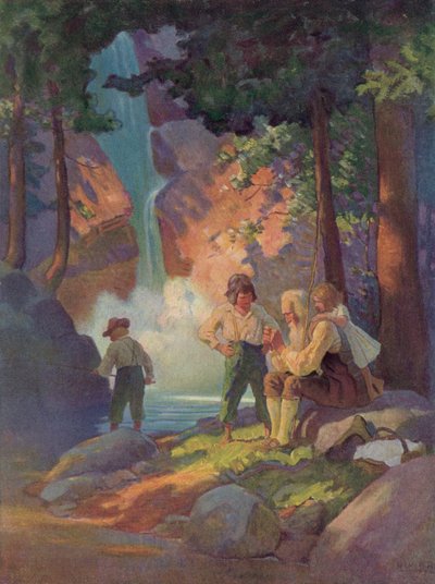 Ilustración para Rip Van Winkle de after Newell Convers Wyeth