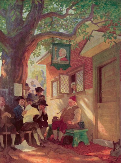 Ilustración para Rip Van Winkle de after Newell Convers Wyeth