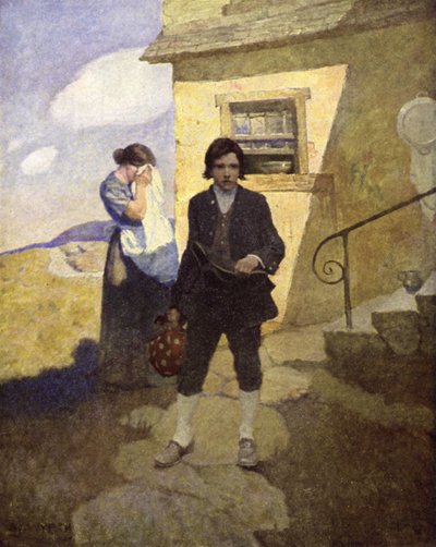 Ilustración para La Isla del Tesoro de after Newell Convers Wyeth