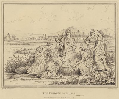 El hallazgo de Moisés, Éxodo de after Nicolas Poussin