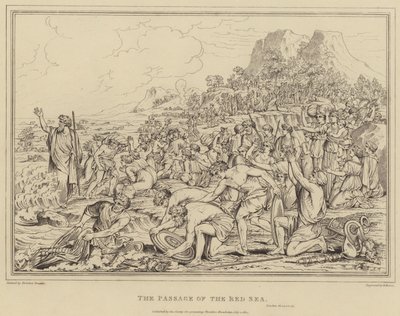El paso del Mar Rojo, Éxodo de after Nicolas Poussin