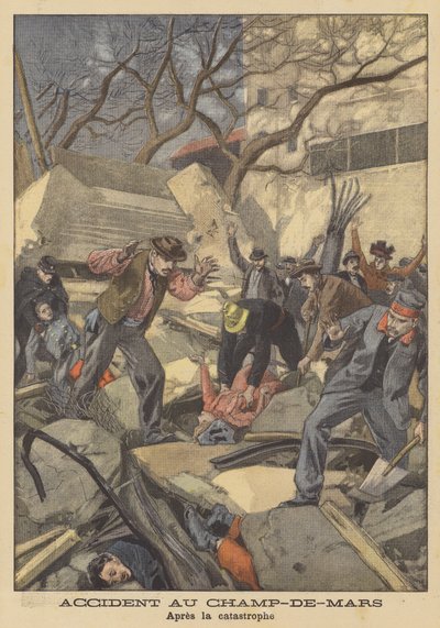 Accidente en el Champ-de-Mars, París de after Oswaldo Tofani