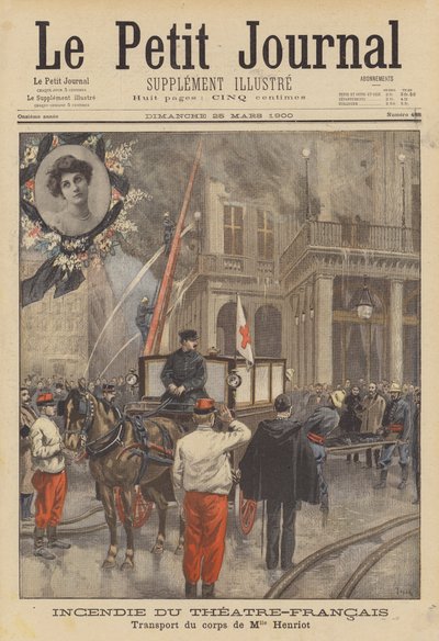 Incendio en el Théâtre-Français de after Oswaldo Tofani