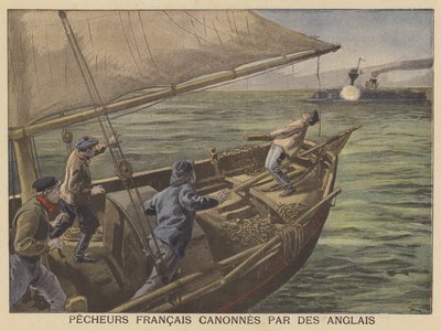 Pescadores franceses disparados por los británicos de after Oswaldo Tofani