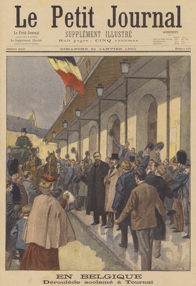 Paul Deroulede recibiendo una cálida bienvenida en Tournai, Bélgica de after Oswaldo Tofani