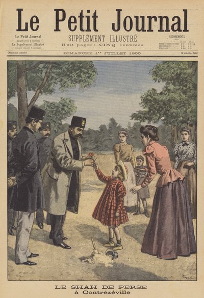 El Shah de Persia en Francia de after Oswaldo Tofani