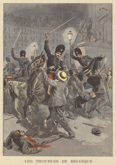 Problemas en Bélgica de after Oswaldo Tofani