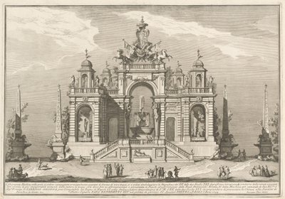 La Segunda Máquina para la Chinea de 1754: Una Alegoría de Obras Hidráulicas de after Paolo Posi Giuseppe Vasi