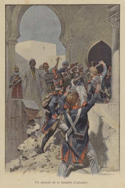 Un episodio durante la Batalla de Abukir, Egipto, 1799 de after Paris